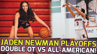 Jaden Newman Takes McDonalds AllAmerican To DOUBLE OVERTIME Las Vegas Playoffs Gets INTENSE 😱 [upl. by Esirahc441]