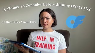 8 things to consider BEFORE joining OnlyFans [upl. by Lessirg]