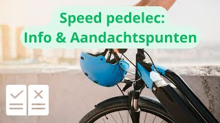 Speed Pedelec Kopen Alles wat je moet weten [upl. by Costanzia]