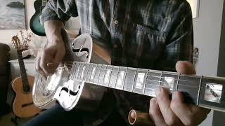 Resonator Delta Blues DADFAD3 Resonatorguitar OzarkGuitar slideguitar [upl. by Shauna]