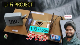 LiFi project  How to transmit data with light  Best School science project  GLEN TECH [upl. by Elurd]