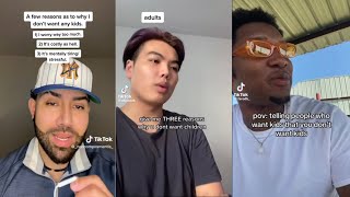 MEN DONT WANT KIDS  Men on TikTok explain why they are childfree [upl. by Yila667]