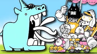 Defeating the HORRORPOTAMUS Battle Cats [upl. by Wendell]