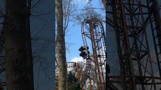 short Falcon rollercoaster Duinrell Theme Park Netherlands [upl. by Fernandes904]