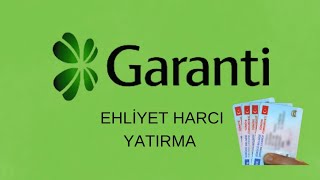 Garanti Bankası Ehliyet Harcı Yatırma  Garanti Bankası Vakıf Hizmet Bedeli [upl. by Kaleena]