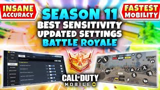 The MOST BALANCED SETTINGS For Battle Royale  COD Mobile  Season 11 BEST SENSITIVITY For BR 2022 [upl. by Aemat412]