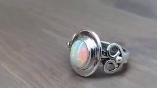 Celtic Ring Making  Opal and Silver Ring Fabrication by Hot Tor Studio [upl. by Raddy558]