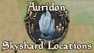 ESO Auridon All Skyshard Locations updated for Tamriel Unlimited [upl. by Fortunna]