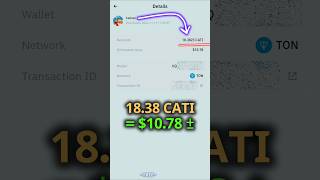 Received 1838 CATI  Binance Web3 Wallet Catizen Airdrop Payment Proof [upl. by Arbrab]