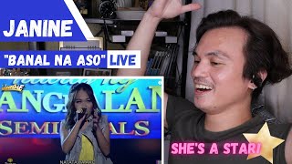 Janine Berdin Banal Na Aso Live II Reaction Video [upl. by Joses]