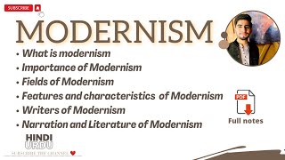 Modernism in literature  Features and characteristics of Modernism  Literary movement [upl. by Khajeh986]