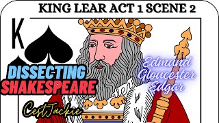 DISSECTING SHAKESPEARE  DISSECTING KING LEAR  KING LEAR ACT 1 SCENE 2 [upl. by Repard]