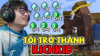 HÙNG AKIRA TRỞ THÀNH RICHKID THỰC SỰ KINH DOANH LÀM GIÀU CÙNG DÂN LÀNG  MINECRAFT 121 TẬP 2 [upl. by Balliol293]