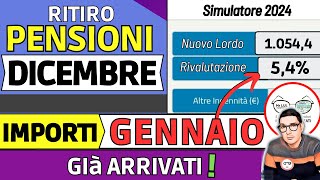 ✅ PENSIONI ➜ RITIRO DICEMBRE 2023 TREDICESIMA  SIMULATORE AUMENTI GENNAIO 2024 📈 ESEMPI IMPORTI [upl. by Godric]