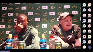 RUGBY CHAMPIONSHIP Bok coach Rassie Erasmus announces matchday squad to face Australia in Perth [upl. by France]