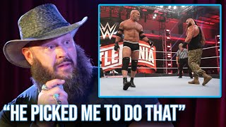 Braun Strowman On Beating Goldberg For The WWE Championship [upl. by Mihsah]