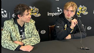 Sarnia Sting Post Game Press Conference [upl. by Arhaz]