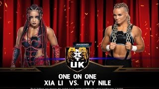 Xia Li v Ivy Nile  NXT UK [upl. by Nnylirej]