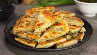 Chinese Scallion Pancakes Street Food  Cong You Bing  蔥油餅 Recipe by Always Yummy [upl. by Rabbaj]