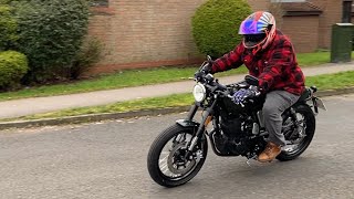 2021 Hanway Black Cafe 125cc Tour ColdStart amp RidePast [upl. by Cull]