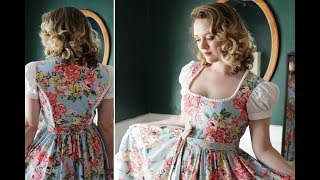 Sewing a Retro Dirndl Dress  Butterick 6352  Retro Rebuild  Pt 1 [upl. by Saunders346]