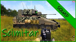 Squad  The Scimitar  50 vs 50 armored combat FV107 CVRT [upl. by Aylatan]