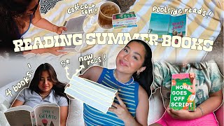 Reading summer books for a week ☀️👙⛱️ spoiler free reading vlog [upl. by Maddocks]