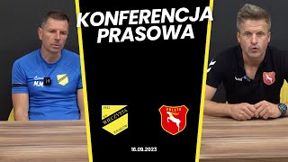 Konferencja po meczu Wieczysta Kraków  Orlęta Radzyń Podlaski 16092023 [upl. by Annaeerb]