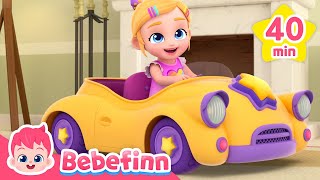 Best Car Songs 🚗 Vroom  more Compilation  Bebefinn Best Nursery Rhymes for Kids [upl. by Malvin]