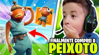 FINALMENTE COMPREI A SKIN DO PEIXOTO FORTNITE [upl. by Zeuqirdor]