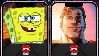 SpongeBob calls Superman quotmemequot [upl. by Annocahs]