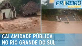 RS decreta estado de calamidade pública mortos chegam a 13  Primeiro Impacto 020524 [upl. by Lemal]