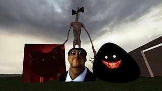 OBUNGA EVIL POU CATNAP AND SIREN HEAD want to Kl me  Garrys mod [upl. by Aiker295]