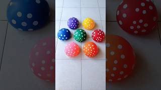 Blue Green Red Purple Water Balloon Popping asmr video satisfying [upl. by Iadahs]