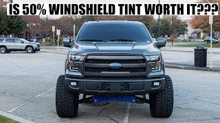 Is windshield tint worth it  50 Ceramic Tint On My Windshield [upl. by Derwon794]