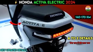 ⚡2024 Activa Electric A To Z Details  New updated detail  upcoming Honda Activa EV  Ev Auto Gyan [upl. by Sherburne941]