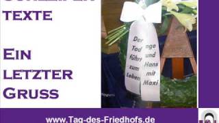 Tag des Friedhofs Schleifentexte [upl. by Carlie726]