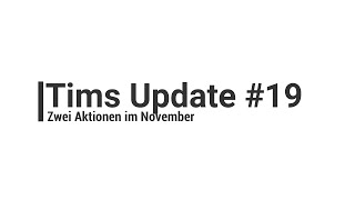 Tims Update 19  Zwei Aktionen im November  Der Stempler  Stampin Up [upl. by Frodina]