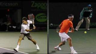 A 360 degree view of Roger Federers Backhand [upl. by Blondie270]