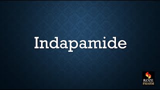 Indapamide Pronunciation How to say Indapamide [upl. by Annoek]