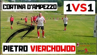 1VS1 col portiere  Pietro Vierchowod  AC Milan Academy Camp [upl. by Evyn]