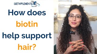 How does biotin help support hair 4K [upl. by Llennoj]