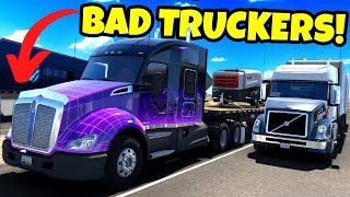 Bad Truckers Haul Heavy Loads in American Truck Simulator Multiplayer [upl. by Nisen]