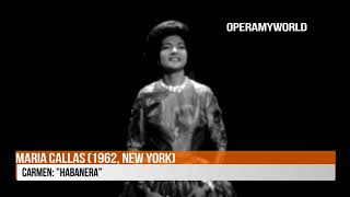 Maria Callas in JFK 1962 Birthday sings Carmen Rare Video HD [upl. by Immas]