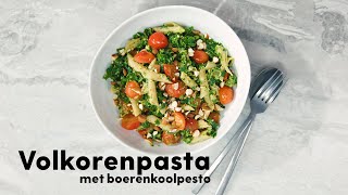 Wat eten we vandaag Gezonde pasta pesto met kaas – Allerhande [upl. by Harrietta505]