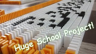 New Personal Record 10000 dominoes  Domino School Project [upl. by Nomla]