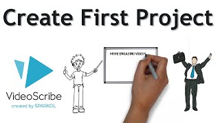 Videoscribe Tutorial 4  Create your First Project  Everything you need to know [upl. by Akinor]