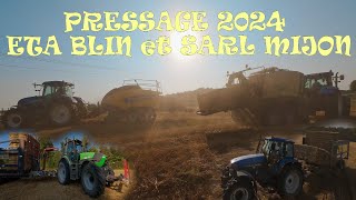 Pressage et ramassage paille 2024 Part 2 [upl. by Nujra638]