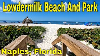 Lowdermilk Beach And Park Naples Florida Best Beaches In Naples Florida 4K [upl. by Modestia]