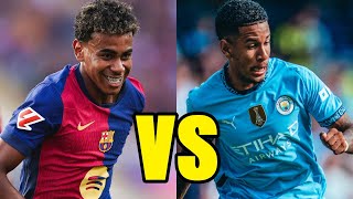 Lamine Yamal vs Savinho  202425 Season  FC Barcelona vs Manchester City Wingers [upl. by Nirb]